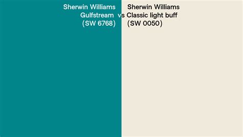 Sherwin Williams Gulfstream Vs Classic Light Buff Side By Side Comparison