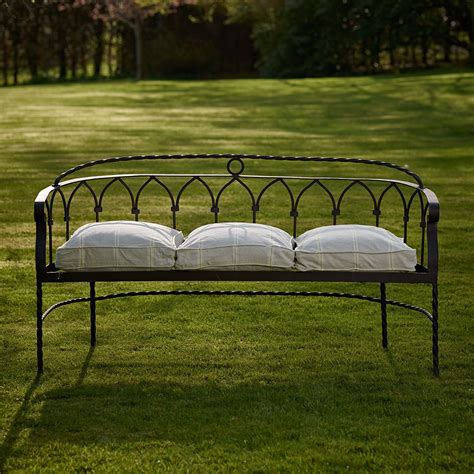 Standard Wrought Iron Garden Bench | Iron bench, Wrought iron bench ...