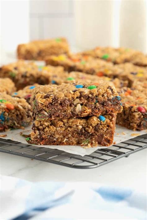 Flourless Monster Cookie Bars The Bakermama