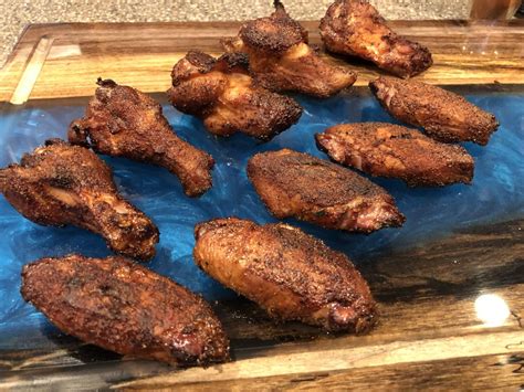 Pecan Smoked Spicy Chicken Wings Smoking