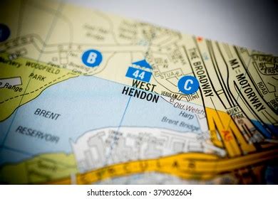 West Hendon London Uk Map Stock Photo 379032604 | Shutterstock