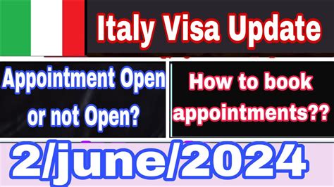 Italy Visa New Update Italy Visa New Appointment Update VFS Italy