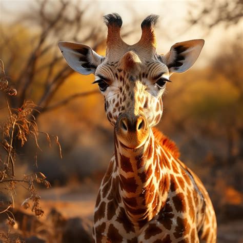 Premium AI Image | Giraffe in its Natural Habitat, Wildlife Photography ...