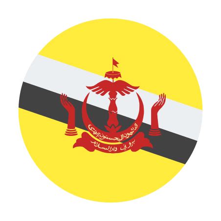 Brunei Darussalam Circular Icon In Color Style