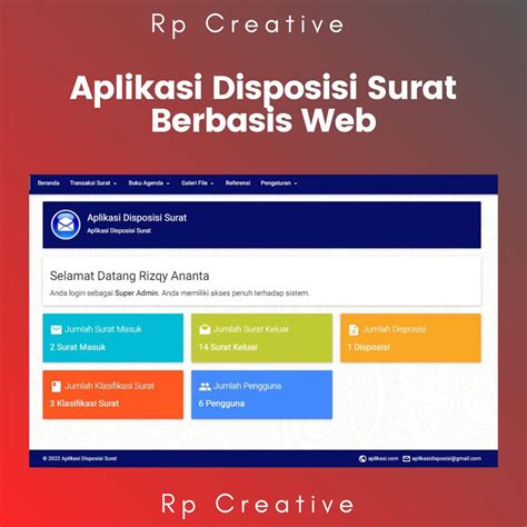 Jual Aplikasi Disposisi Surat Berbasis Web Menggunakan PHP Dan MySQLi