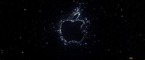 Apple iphone 14 series Apple brand logo on black background 4K ...