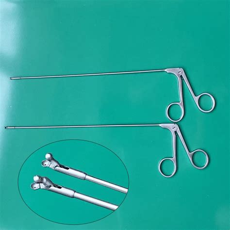 Reusable Stainless Steel Laryngoscope Micro Laryngeal Forceps Self