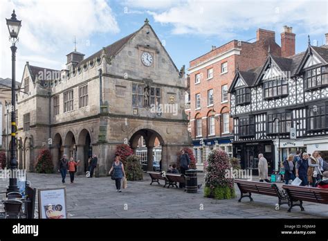 The Old Market Hall in The Square, Shrewsbury which is now a cinema and ...