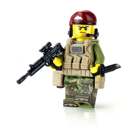 British Paratrooper Soldier Battle Brick Custom made with real LEGO ...