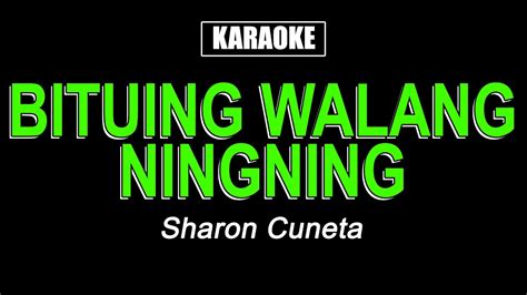 Karaoke Bituing Walang Ningning Sharon Cuneta Youtube Music