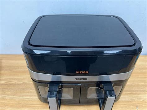 Tower T17100 Vortx Vizion 9L Dual Basket Air Fryer EBay