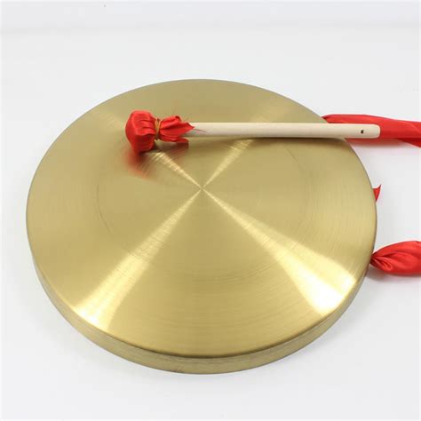 22cm Hand Gong Cymbals Brass Copper Chapel Opera With Round Play Hammer