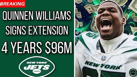 Breaking Quinnen Williams Signs 4 Year 96m Mega Deal With New York