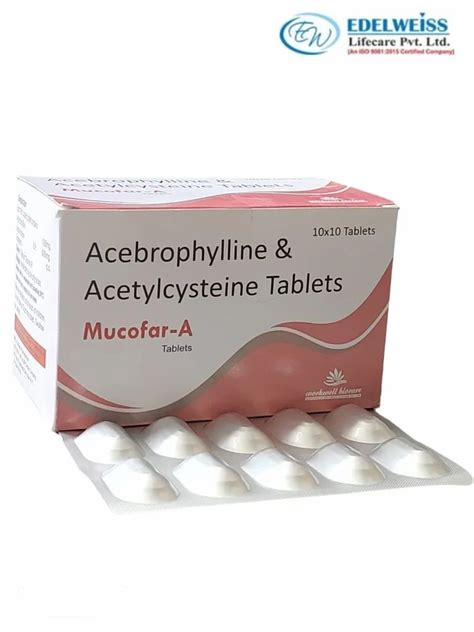 Acebrophylline Mg N Acetylcysteine Mg Mucofar A X