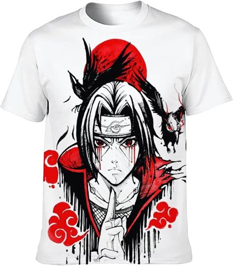 Anime Shirt Uchiha Itachi 3D Print Short Sleeve T Shirt Pullover