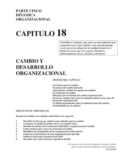 PDF Cambio Y Desarrollo Organizacional DOKUMEN TIPS