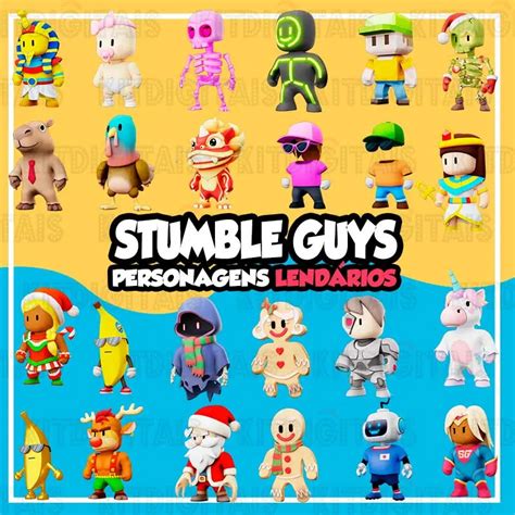 Stumble Guys Png Kit Festa Kitdigitais