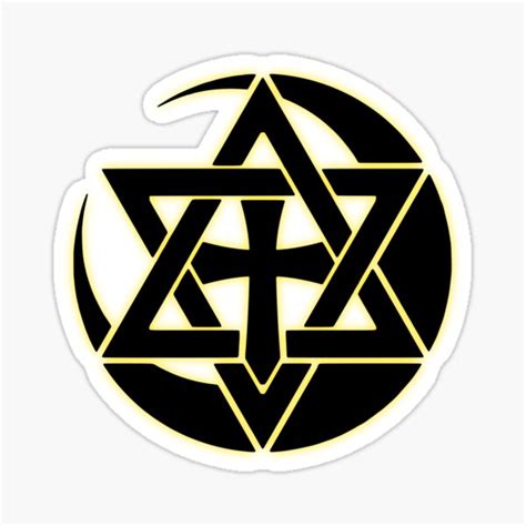 "Dark Religious Symbols" Sticker for Sale by Dator | Redbubble