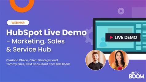 Hubspot Live Demo Marketing Sales And Service Hub