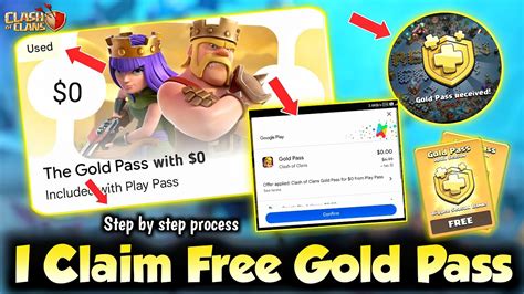 Again I Claim FREE Gold Pass In Coc Step By Step Process Clash Of