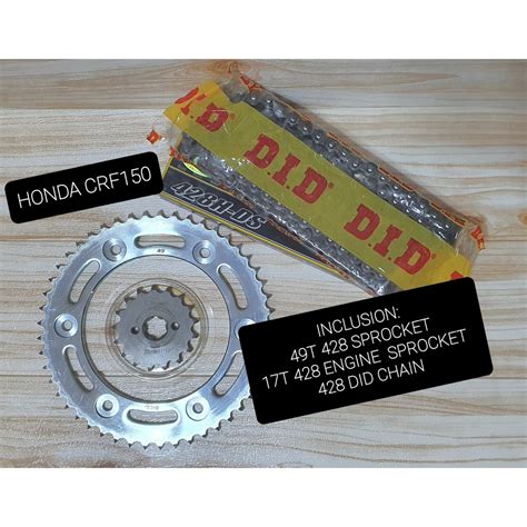 Ricarich T T Sprocket Set With Did Chain Honda Crf L