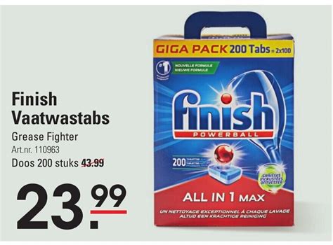 Finish Vaatwastabs Aanbieding Bij Sligro