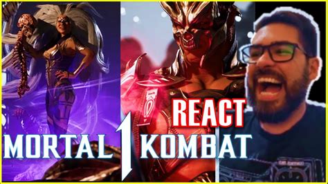 REACT TRAILER MORTAL KOMBAT 1 SINDEL SHAO MOTARO E SHUJINKO YouTube