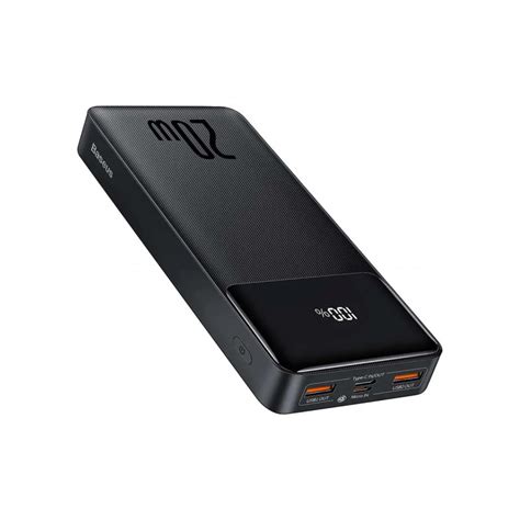 Baseus Bipow Digital Display Power Bank Mah W Black Akupangad