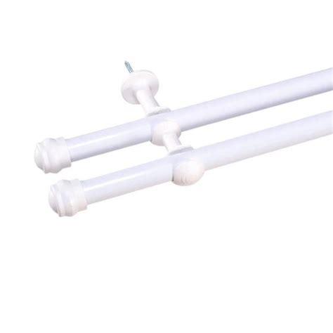 Suporte Para Cortina Metros Duplo Branco Mm Kit Completo Enxovais