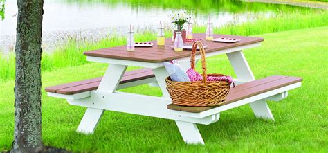 berlin gardens poly picnic tables - Dartmouth Casual Furniture