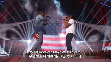 JAY Z Kanye West Otis Live MTV VMAs 2011 가사해석 YouTube