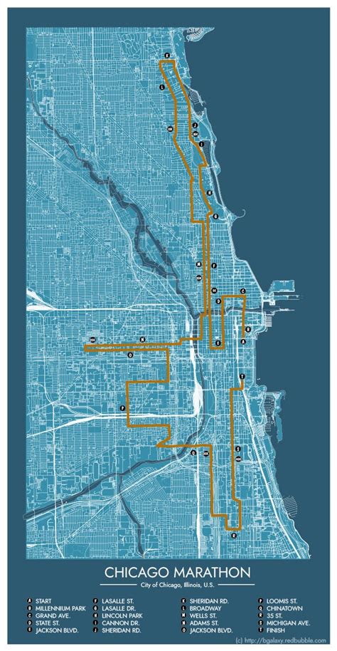 Chicago Marathon Course : r/MapPorn