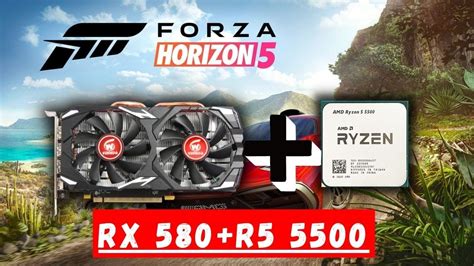 FORZA HORIZON 5 NO RYZEN 5500 RX 580 DO ALIEXPLESS RODANDO NO EXTREME