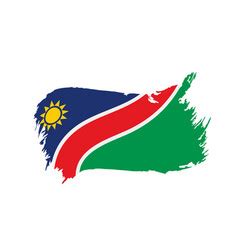 Namibia flag Royalty Free Vector Image - VectorStock