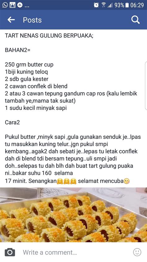 Resepi Tart Nenas Bunga Azlina Ina Resepi Biskut Raya Tart Nenas