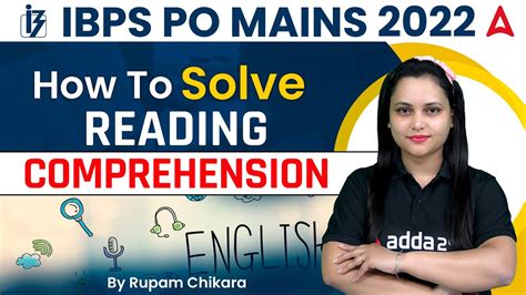 Ibps Po Mains Exam How To Solve Reading Comprehension By Rupam