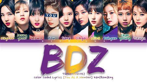 TWICE 트와이스 トワイス BDZ You as a member Karaoke Ver 10 Members