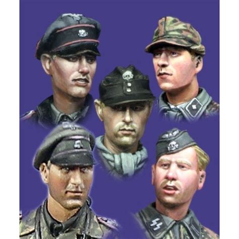 ALPINE MINIATURES H005 WSS Panzer Crew Heads Set 1 5 HEADS SCALE 1 35