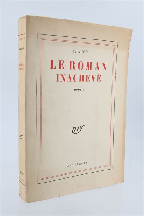 Le roman inachevé L affiche rouge by ARAGON Louis MANOUCHIAN Missak