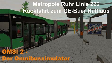 Omsi 2 Metropole Ruhr Linie 222 Rückfahrt zum GE Buer Rathaus SU IV 18