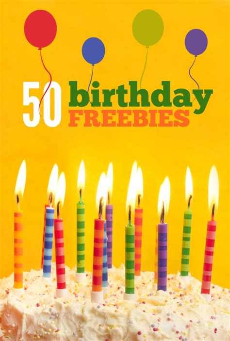 Birthday Freebies More Than 50 Offers For Adults And Kids Frugal