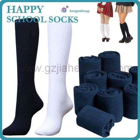 Guangzhou Socks Factory Custom Kids School Socks Guangzhou Jiahe