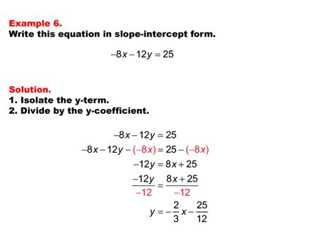 Linear Equation Form - Tessshebaylo