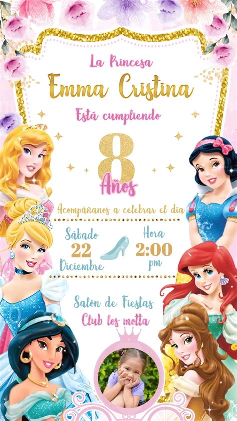 Invitacion Princesas Princesas Disney Invitaciones Princesas Sexiz Pix