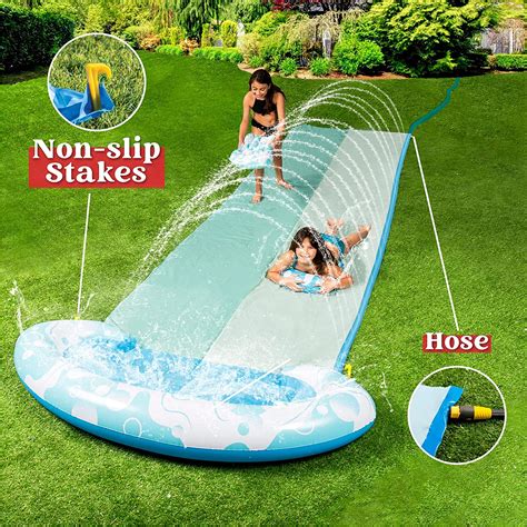 Terra 20ft Slip And Slide 2 Person Bubble Water Slide With 2 Boogie