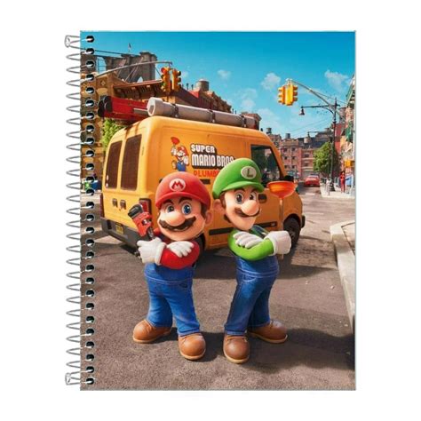 Caderno Super Mario 1 Matéria Escolar 80 Fls Shopee Brasil