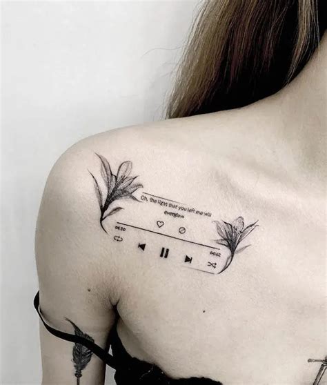 39+ cute and gentle clavicle tattoo designs for women - 2000 Daily