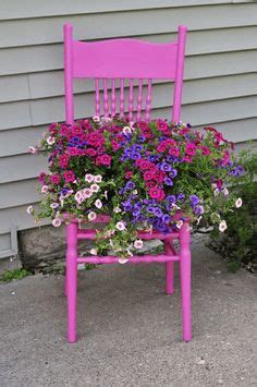 Chair Planters Ideas Chair Planter Flower Planters Garden Chairs