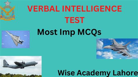 Paf Airmen Intelligence Test Ii Paf Verbal Intelligence Test