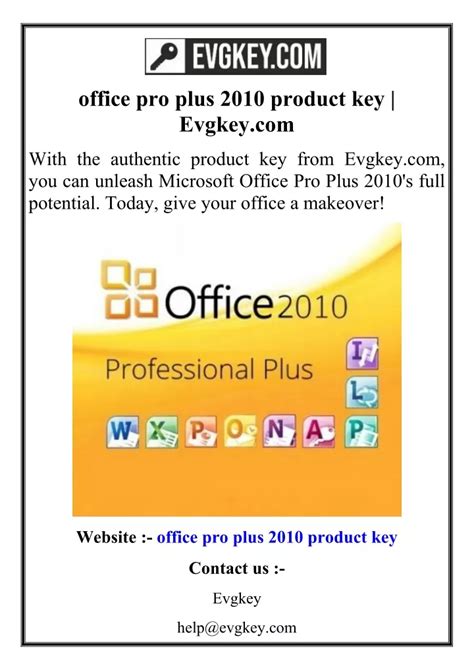 Ppt Office Pro Plus Product Key Evgkey Powerpoint